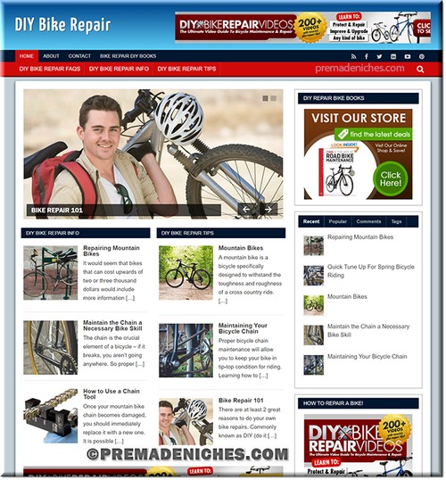 Product picture DIY Bike Repair ready made niche blog