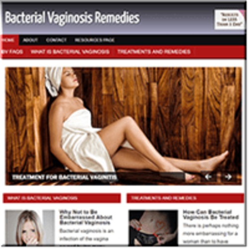 Product picture Bacteria Vaginosis ready made niche website