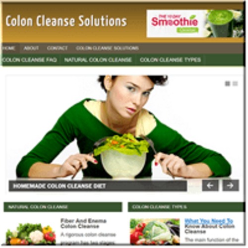 Product picture Colon Cleanse ready made niche website