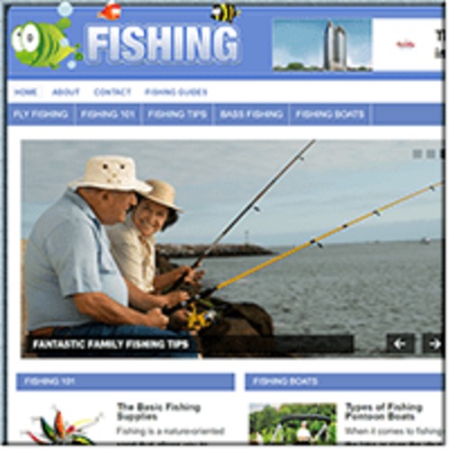Product picture Fishing Tips ready made niche website