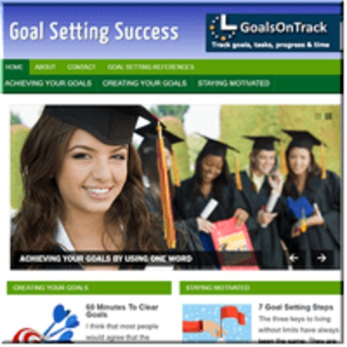 Product picture Goal Setting Success ready made niche website