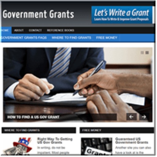 Product picture Government Grants ready made niche website