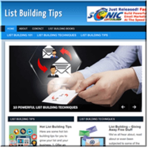 Product picture List Building ready made niche website