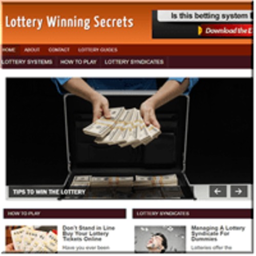 Product picture Lottery Winning Secrets ready made niche website