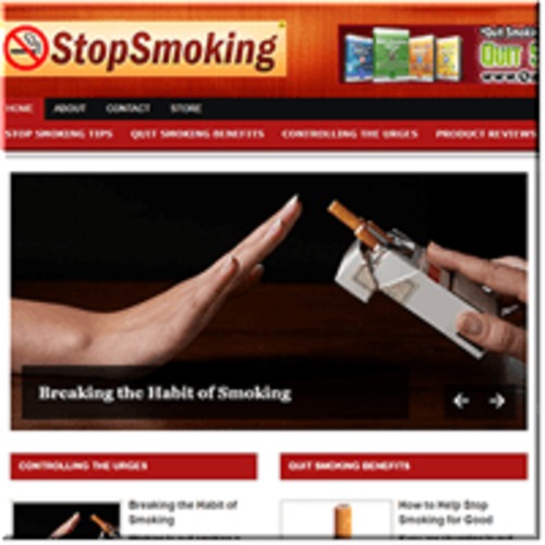 Product picture Stop Smoking ready made niche website
