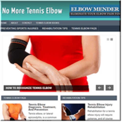 Product picture Tennis Elbow ready made niche website