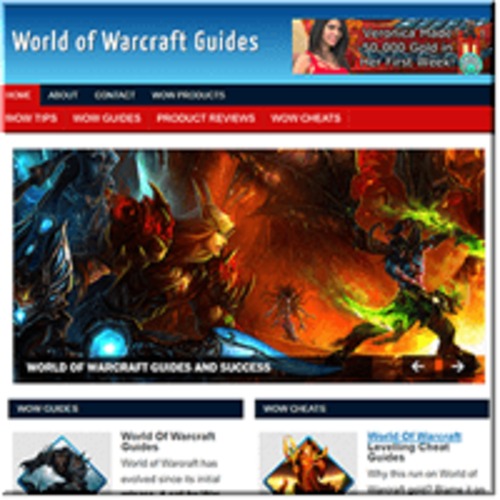 Product picture World of Warcraft Guides ready made niche website