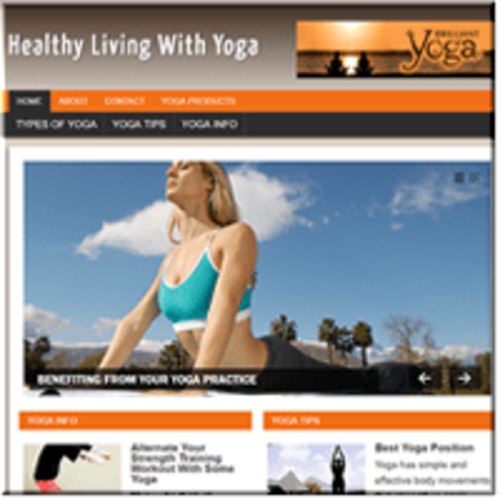 Product picture Yoga ready made niche website